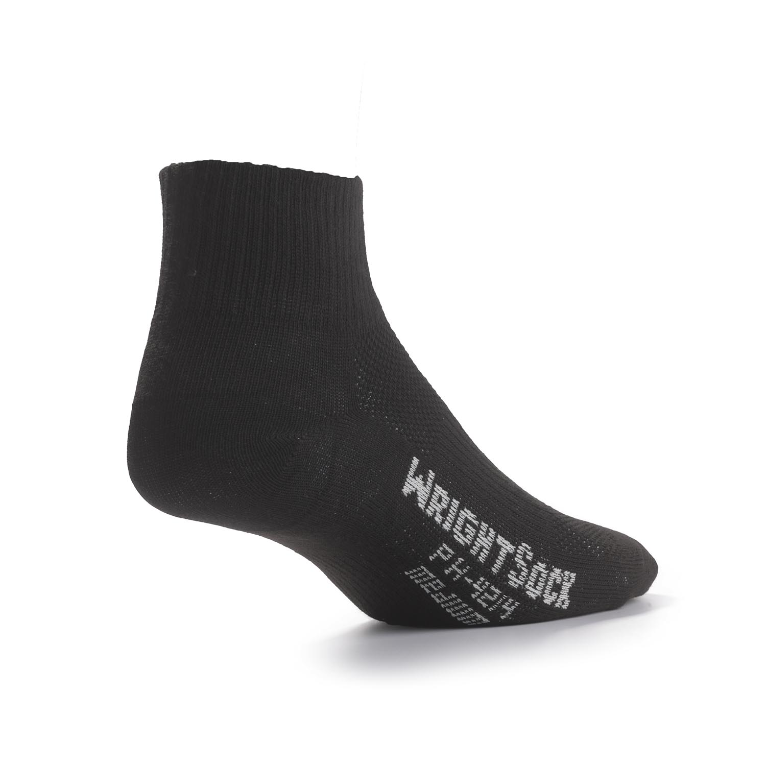 Black Wrightsock Cushioned DLX Ankle - L